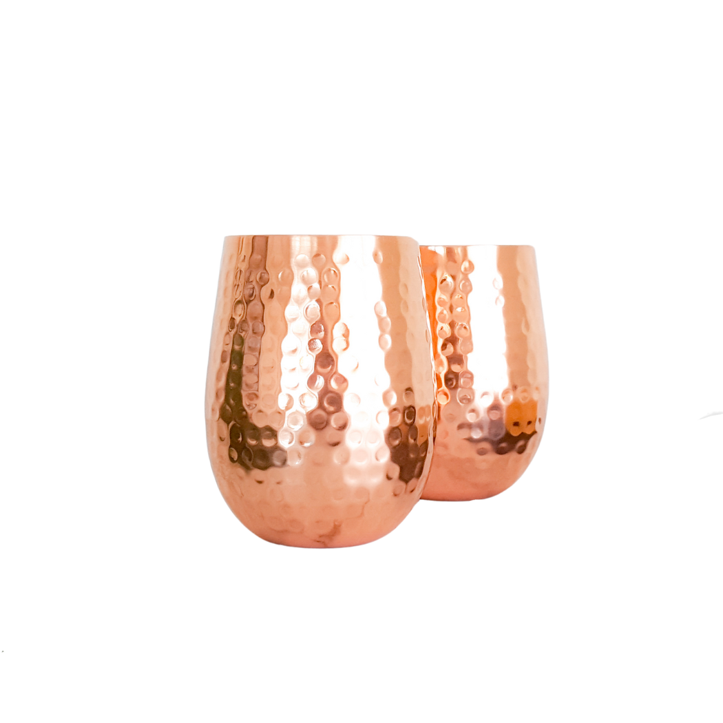 Stemless Copper Glasses (Set of 2)