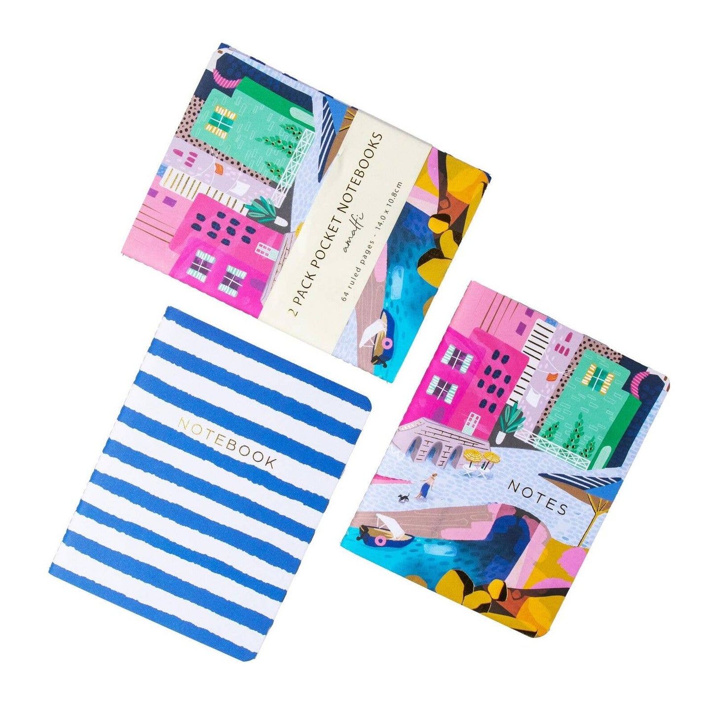 Amalfi Pocket Notebook 2pk