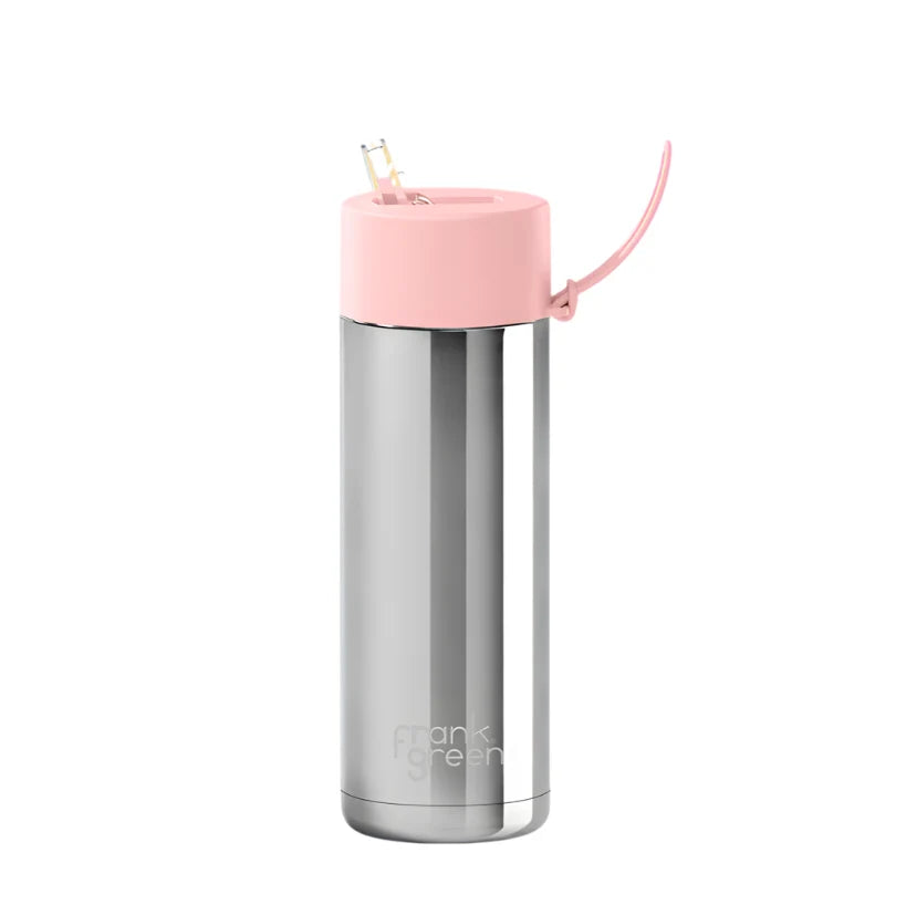 Frank Green Limited Edition Chrome Silver Drink Bottle 595ml - Blushed