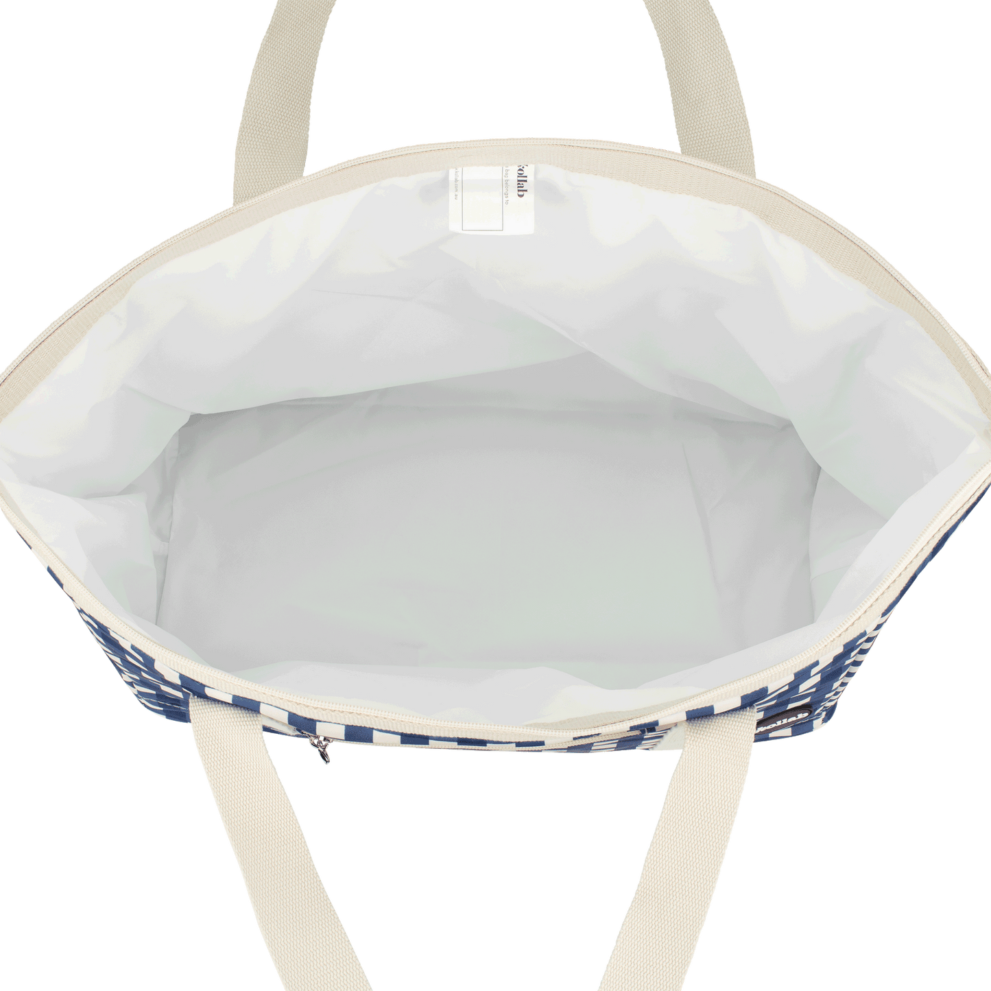Tote Bag Blue Check