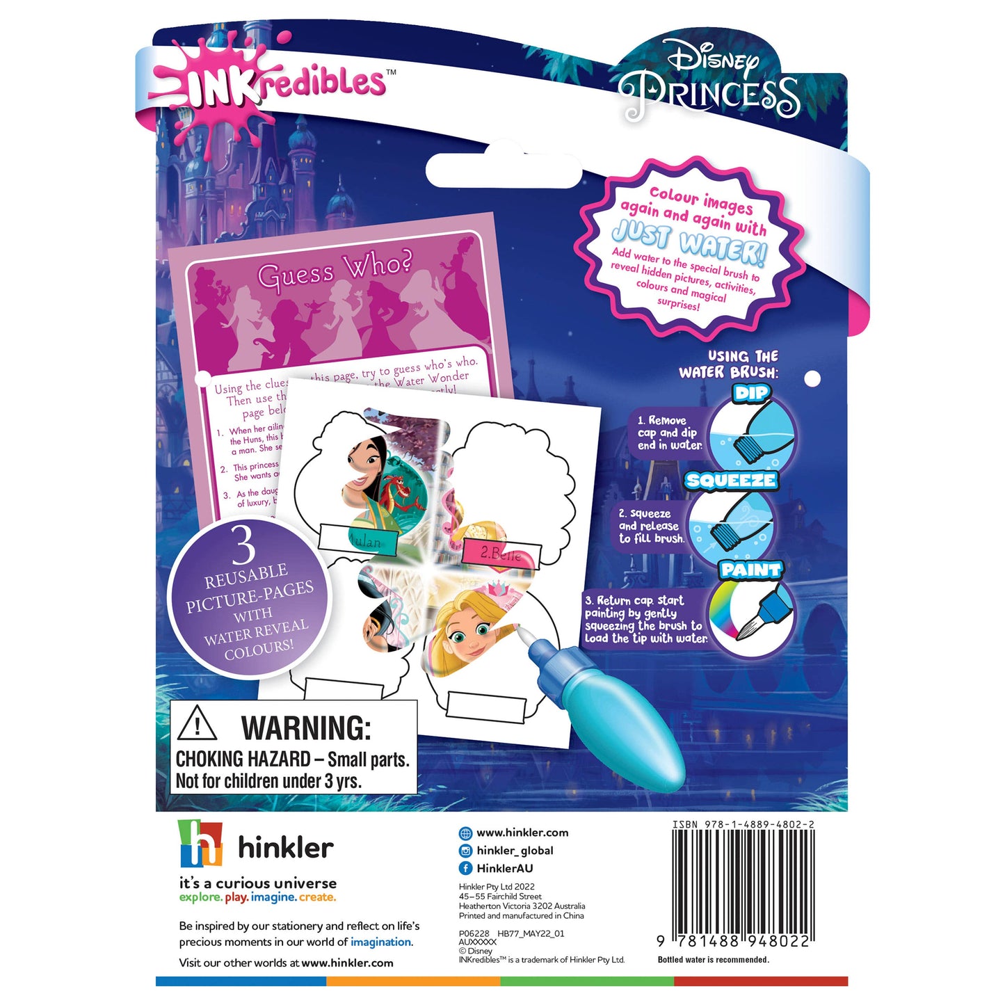 Inkredibles Disney Princess Water Wonder
