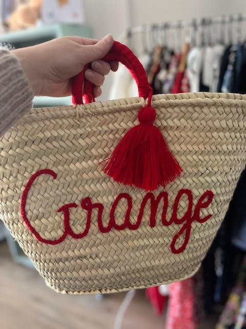 Straw Basket Bag Tassels - Western Beach Collection