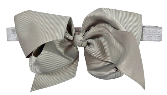 Silver Bow Headband