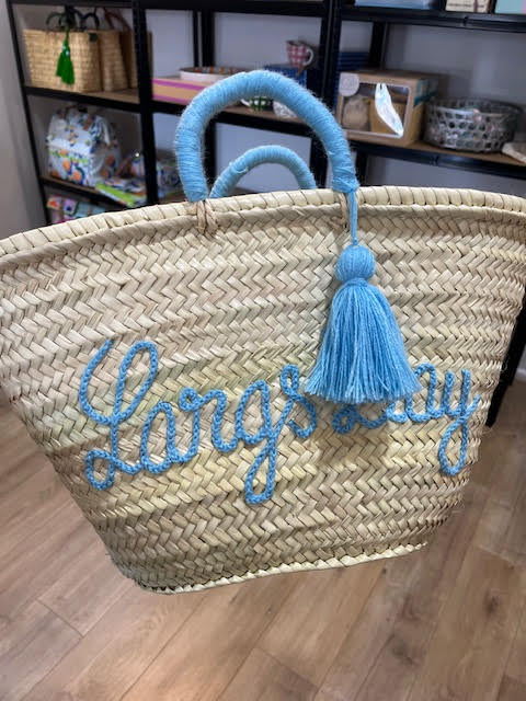 Straw Basket Bag Tassels - Western Beach Collection