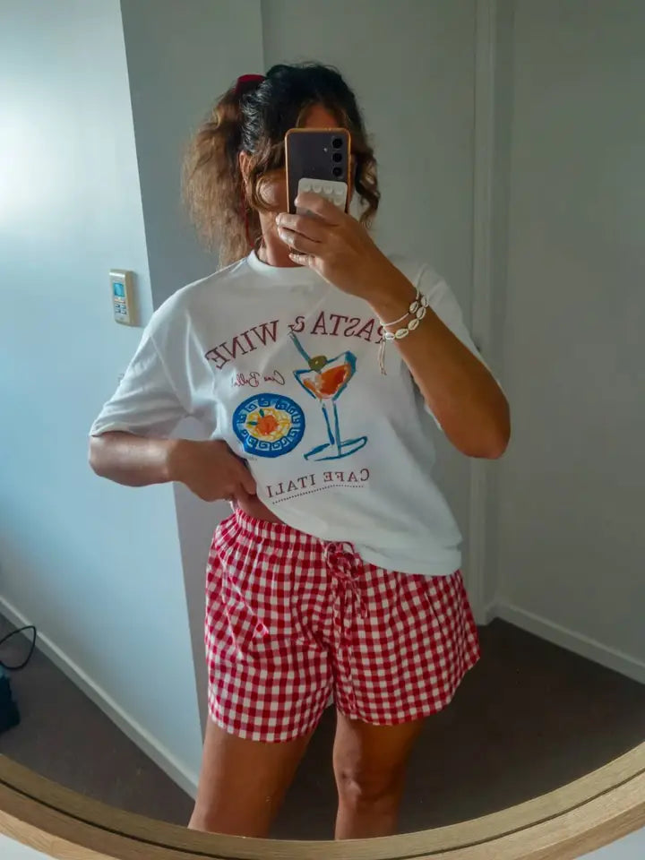 Pasta and Wine T-Shirt (Melci Studio)