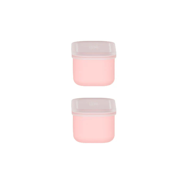 storage containers two pink