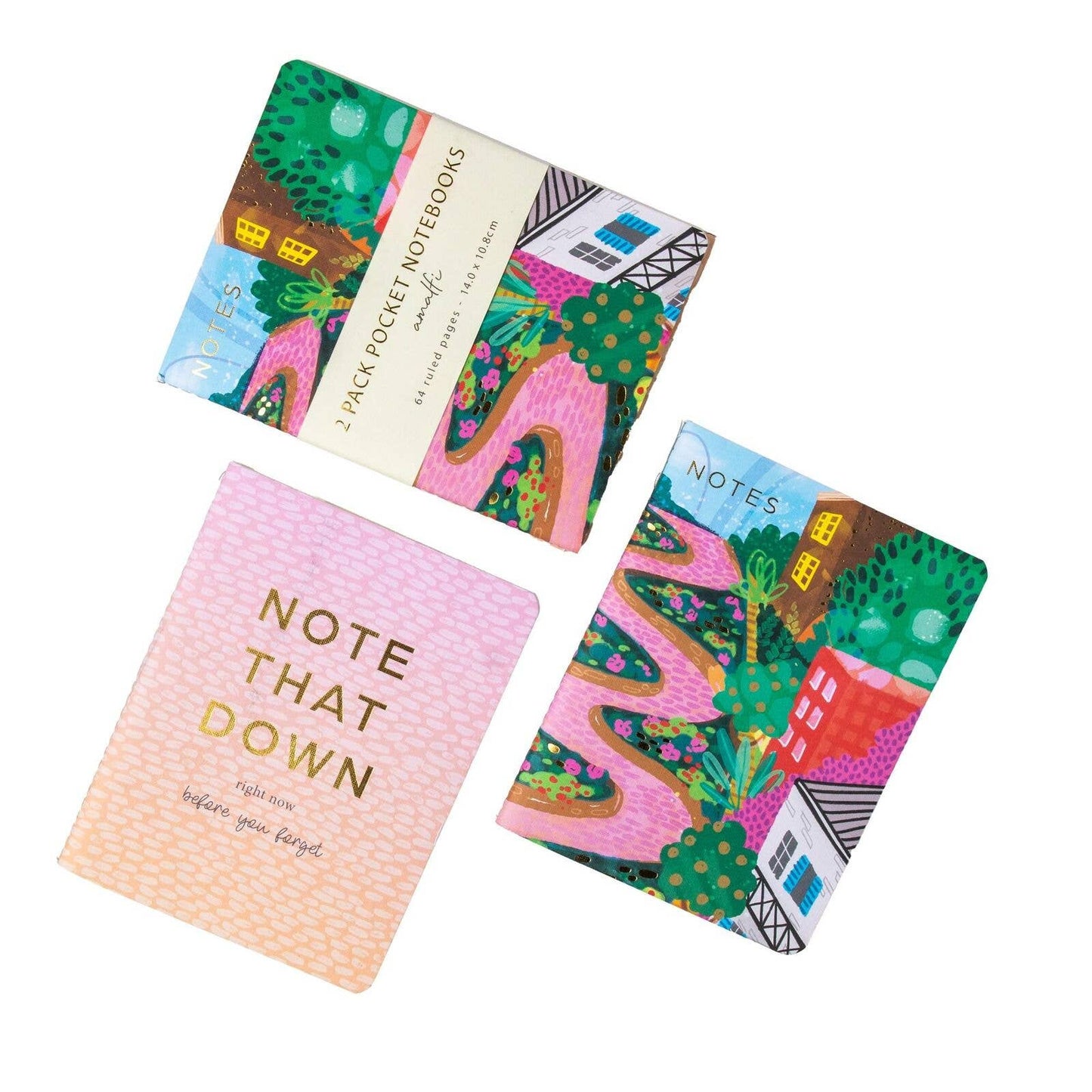 Amalfi Pocket Notebook 2pk