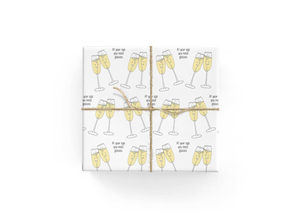 Punny Glasses - Wrapping Paper Sheets