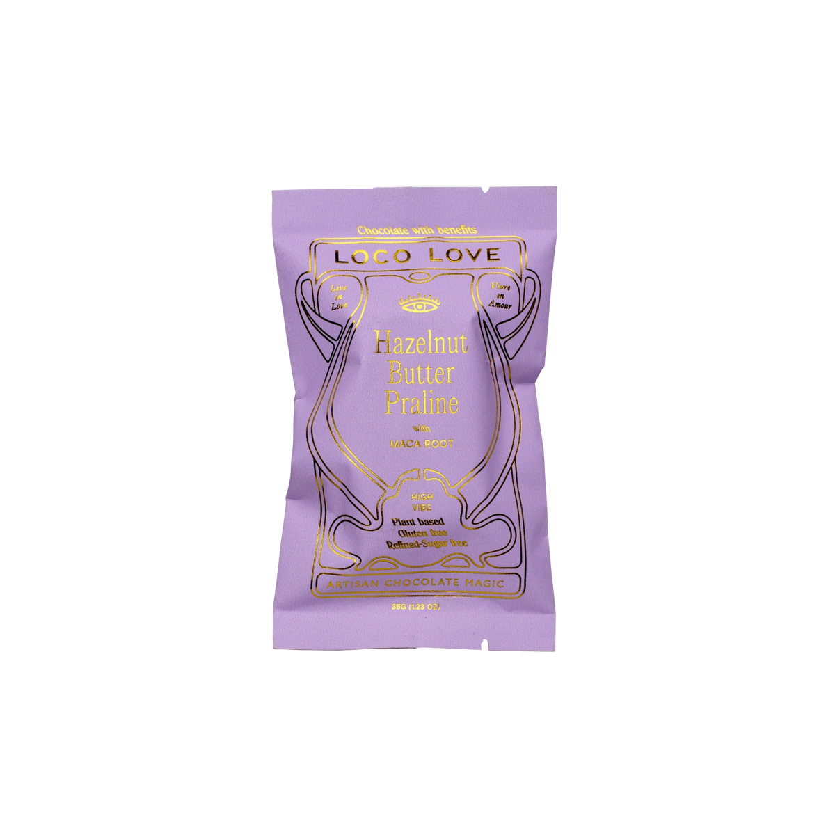 Hazelnut Butter Praline with Maca Root