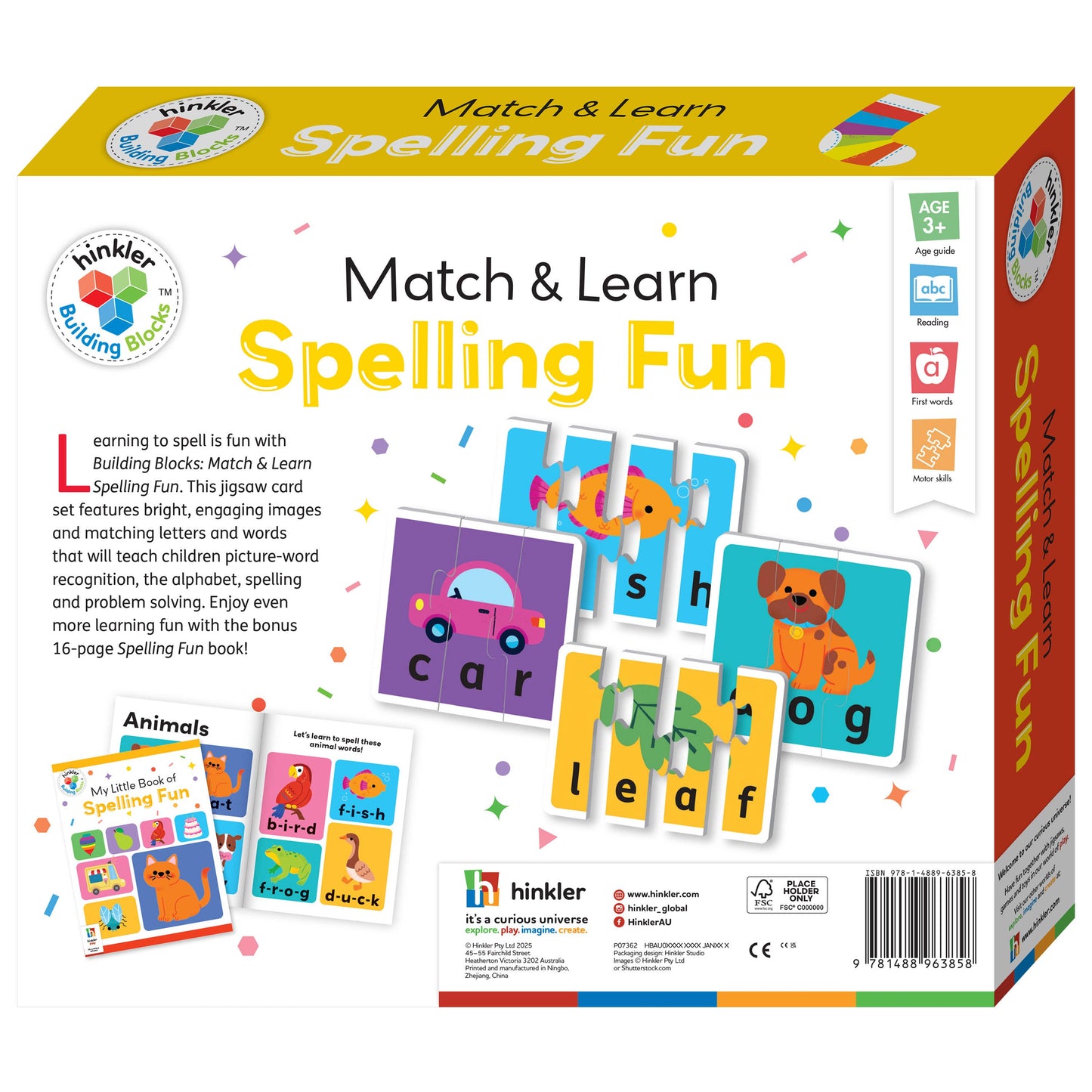 Building Blocks Match & Learn Spelling Fun