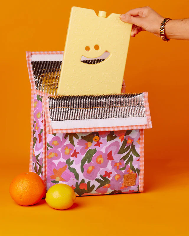 open somewhere co Positano lunch bag with fruit on table and ice block