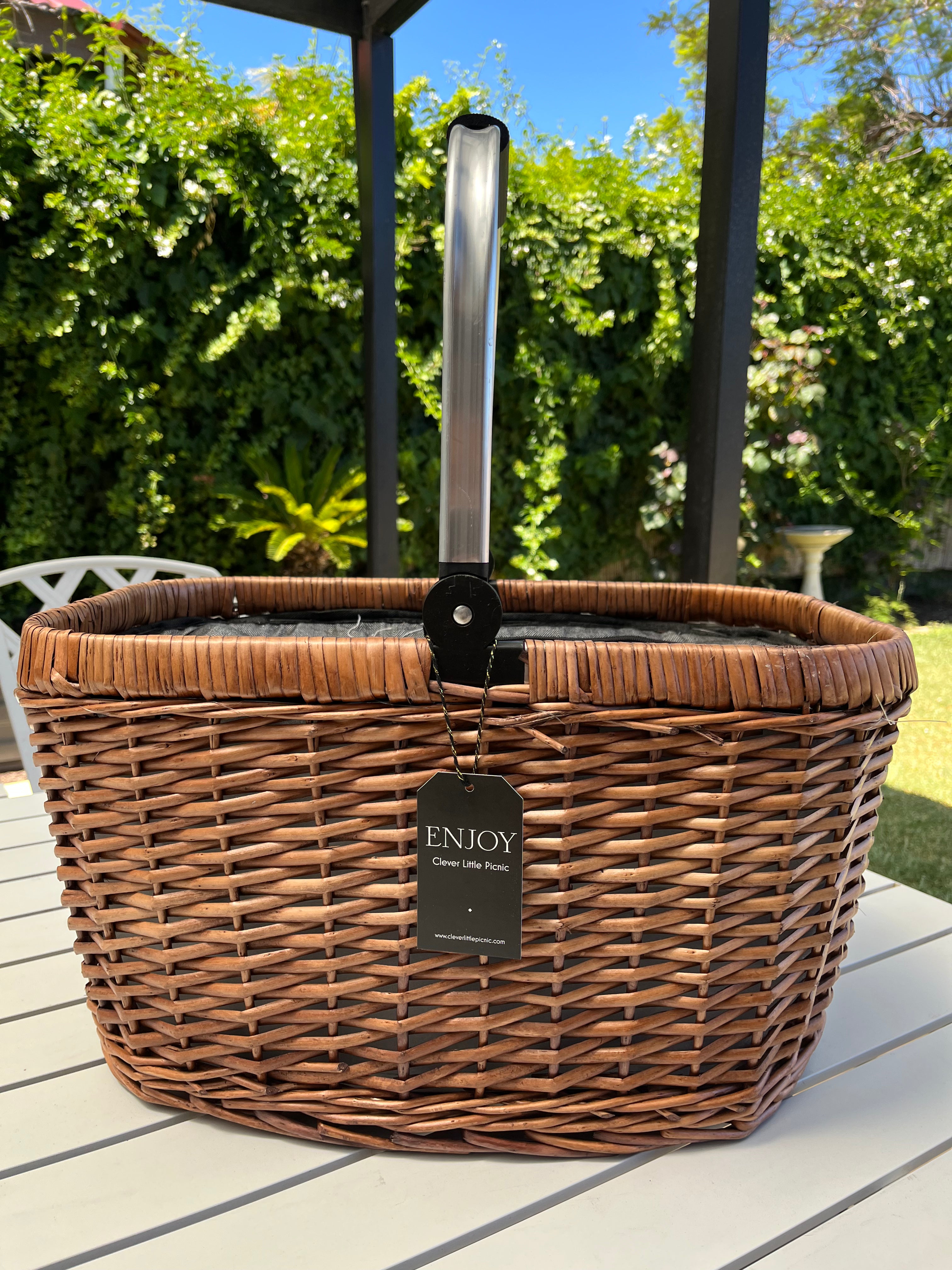 Picnic Basket Large wicker picnic basket Clever Little Picnic