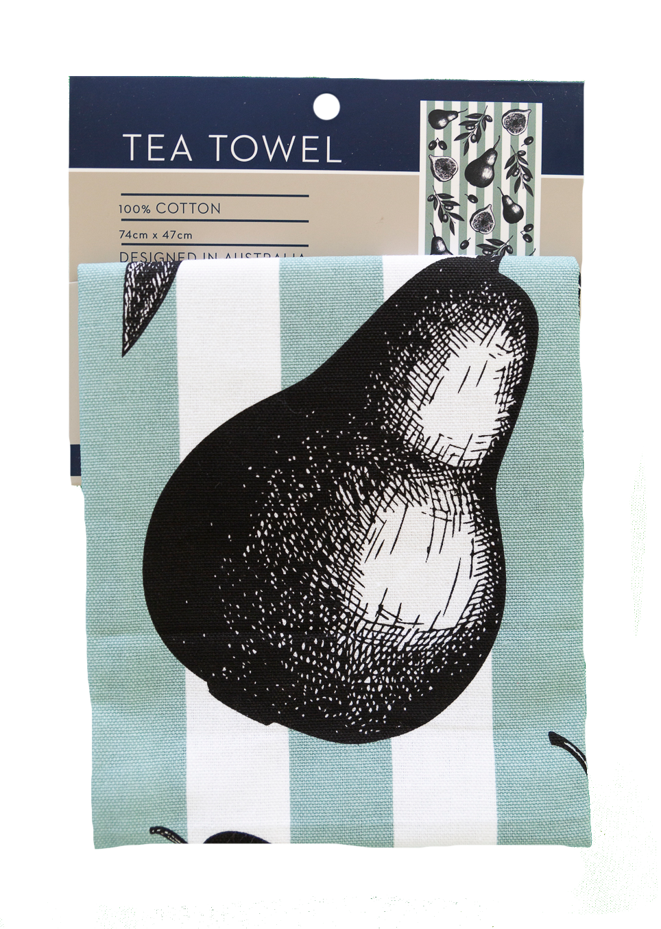 Cotton Tea Towel - Fig & Pears