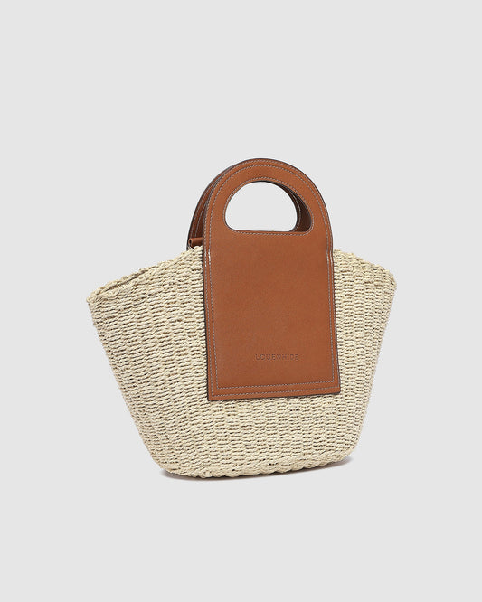 Avoca Basket Bag Tan On SALE