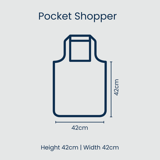Pocket Shopper – Blue Palm