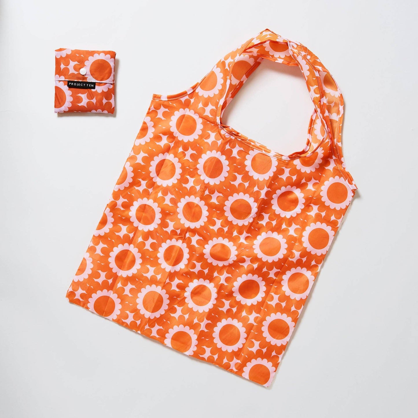 Geo Floral Pocket Shopper