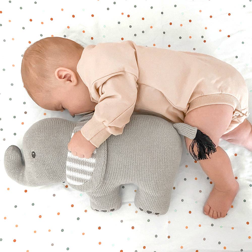 Cotton knit cushion - Elephant