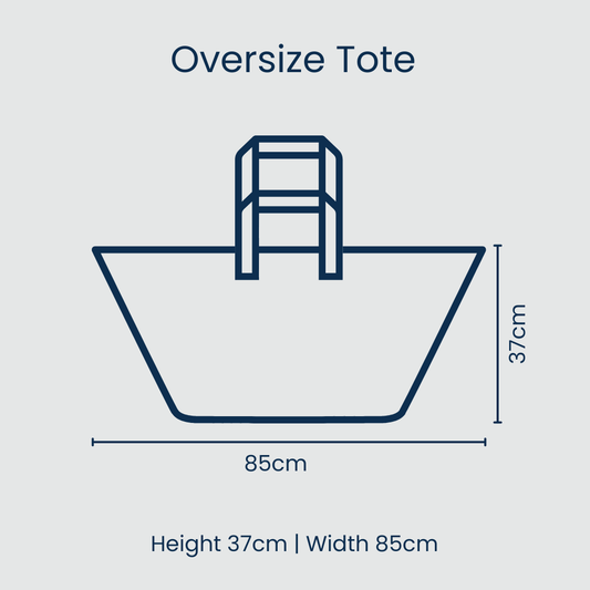Oversized Tote – Multi Stripe