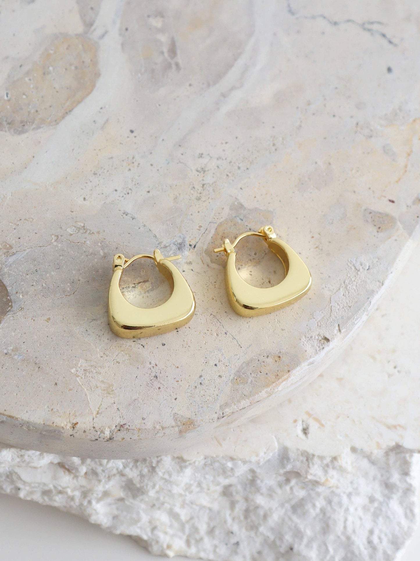 Nora Huggie 18K Gold Plated  Earrings