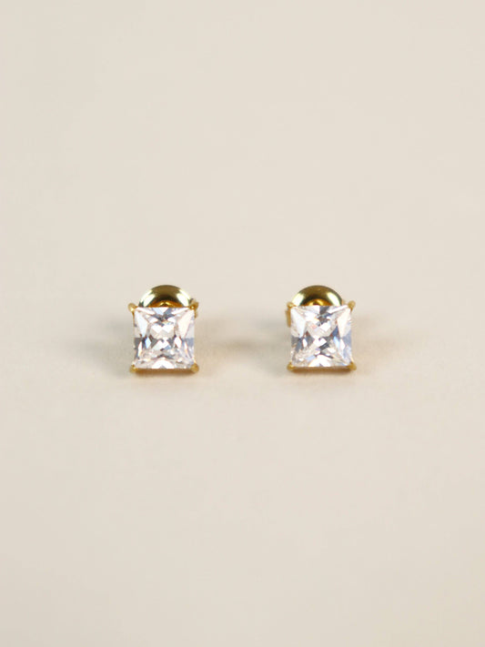 Clara Crystal 18K Gold Plated Stud Earrings