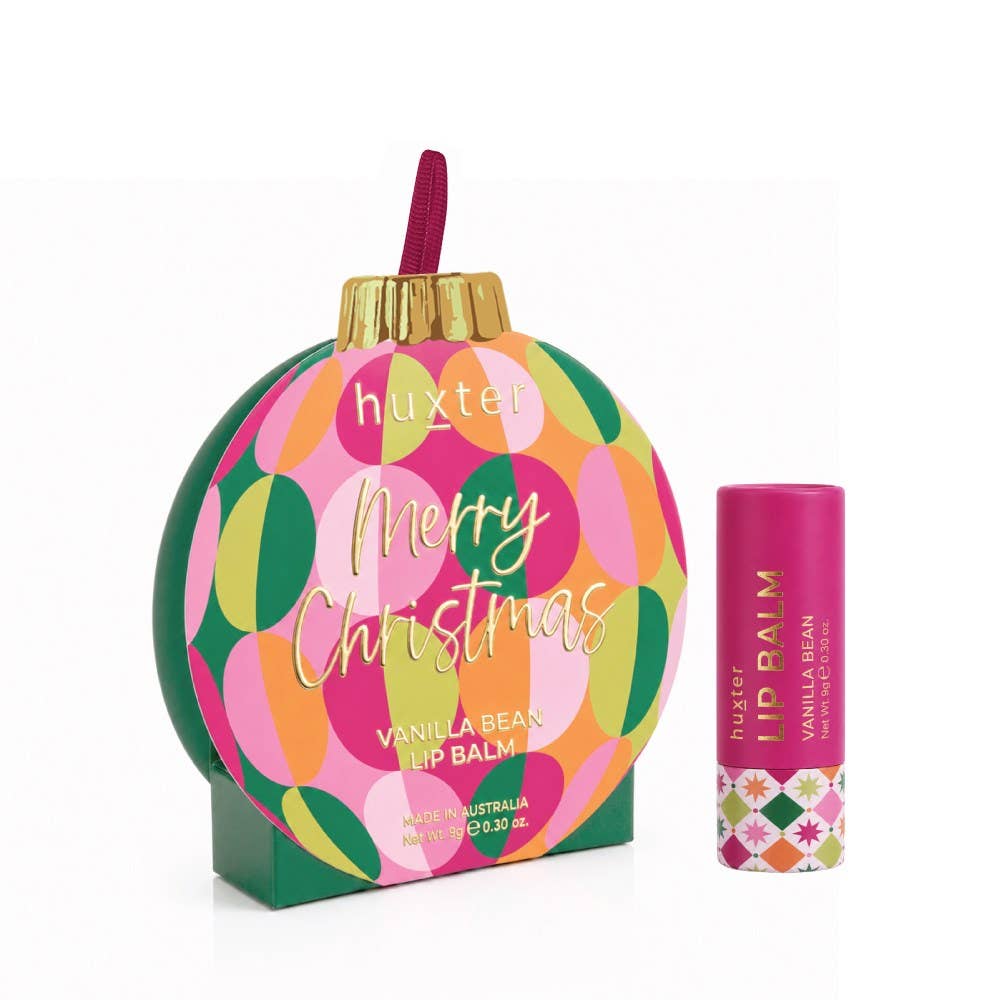 Hanging 9gm Lip Balm Bauble Vanilla Bean