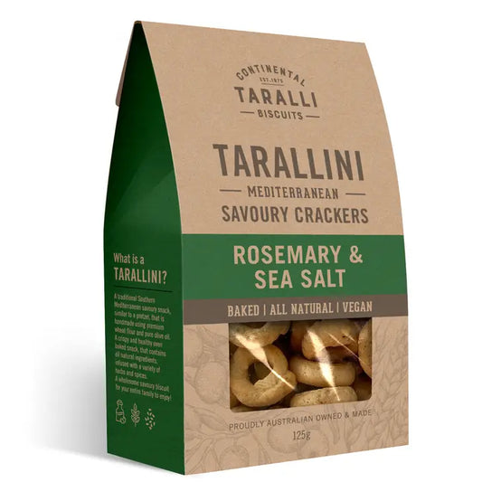 Tarallini - Rosemary & Sea Salt (125g)