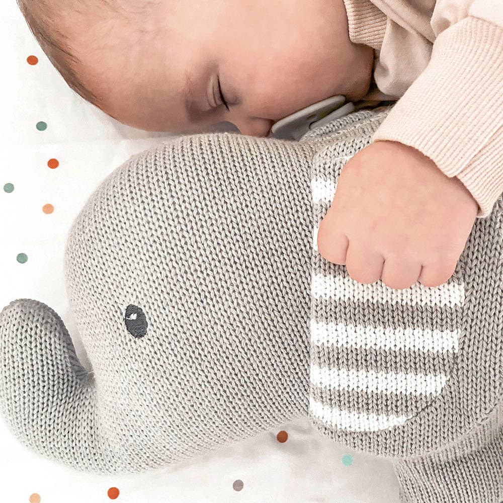 Cotton knit cushion - Elephant