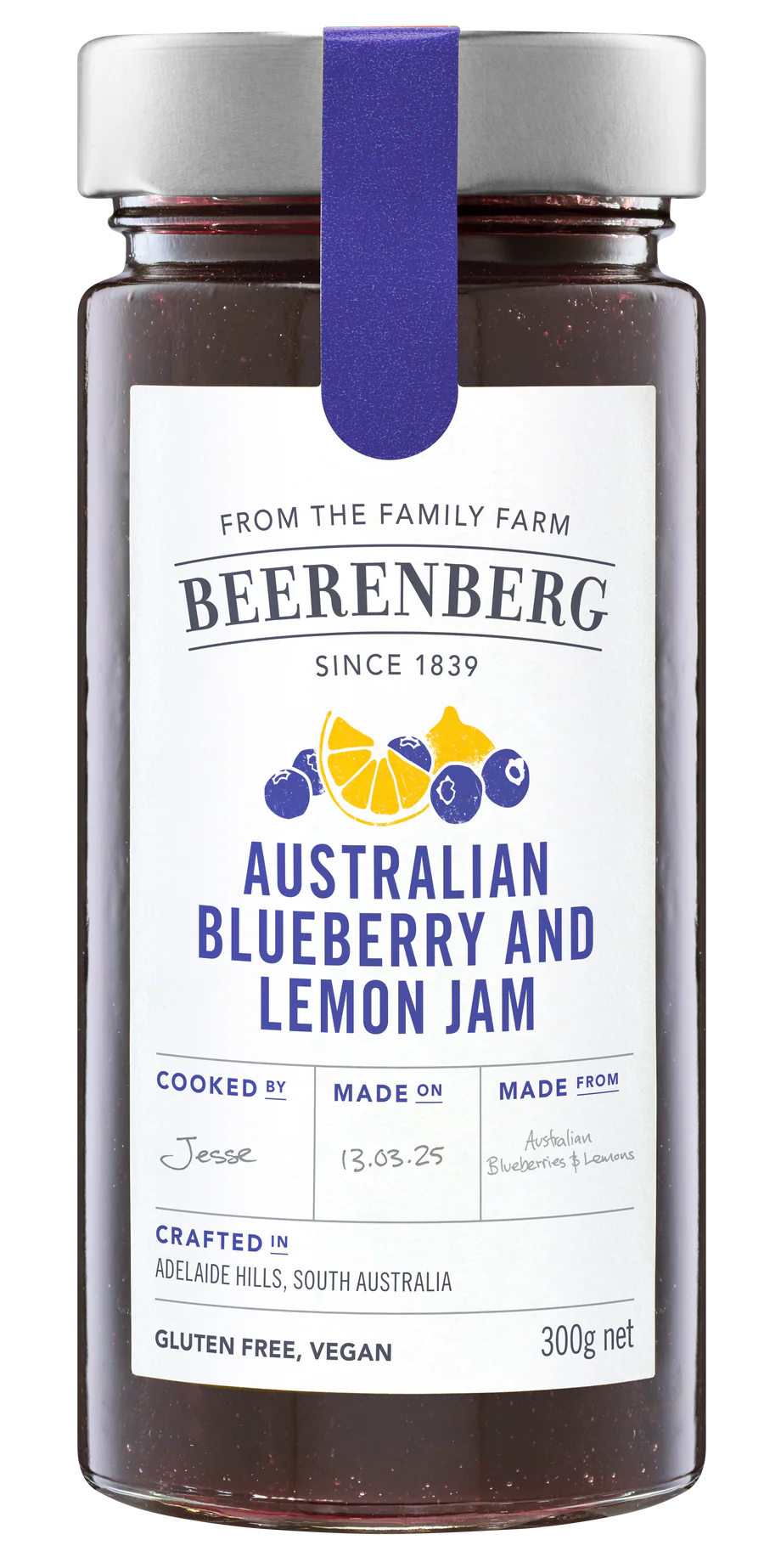 Australian Blueberry & Lemon Jam