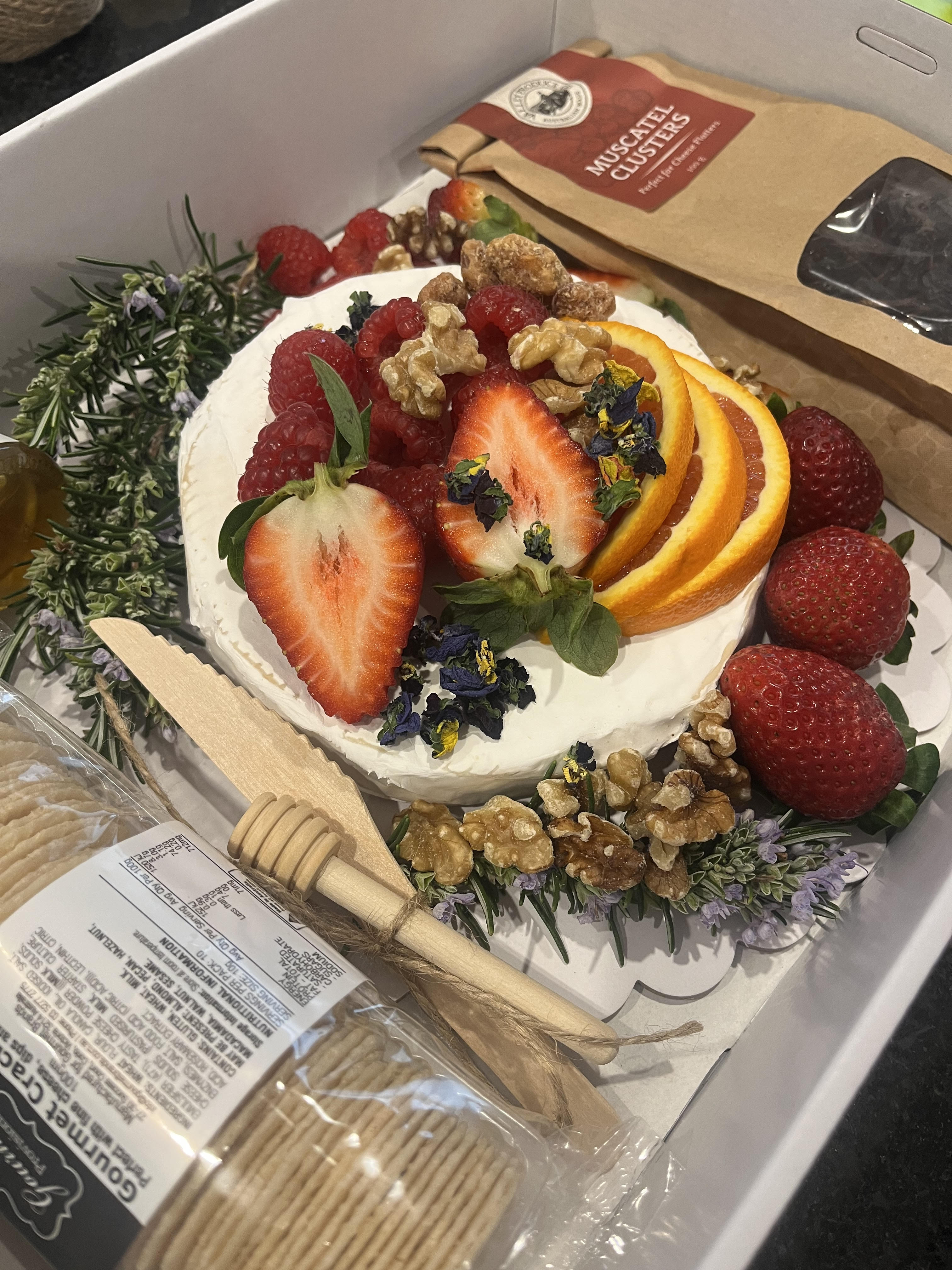 Brie Box Brie Cheese Box Adelaide – Artisan Grazing Box with Crackers & Honey ...