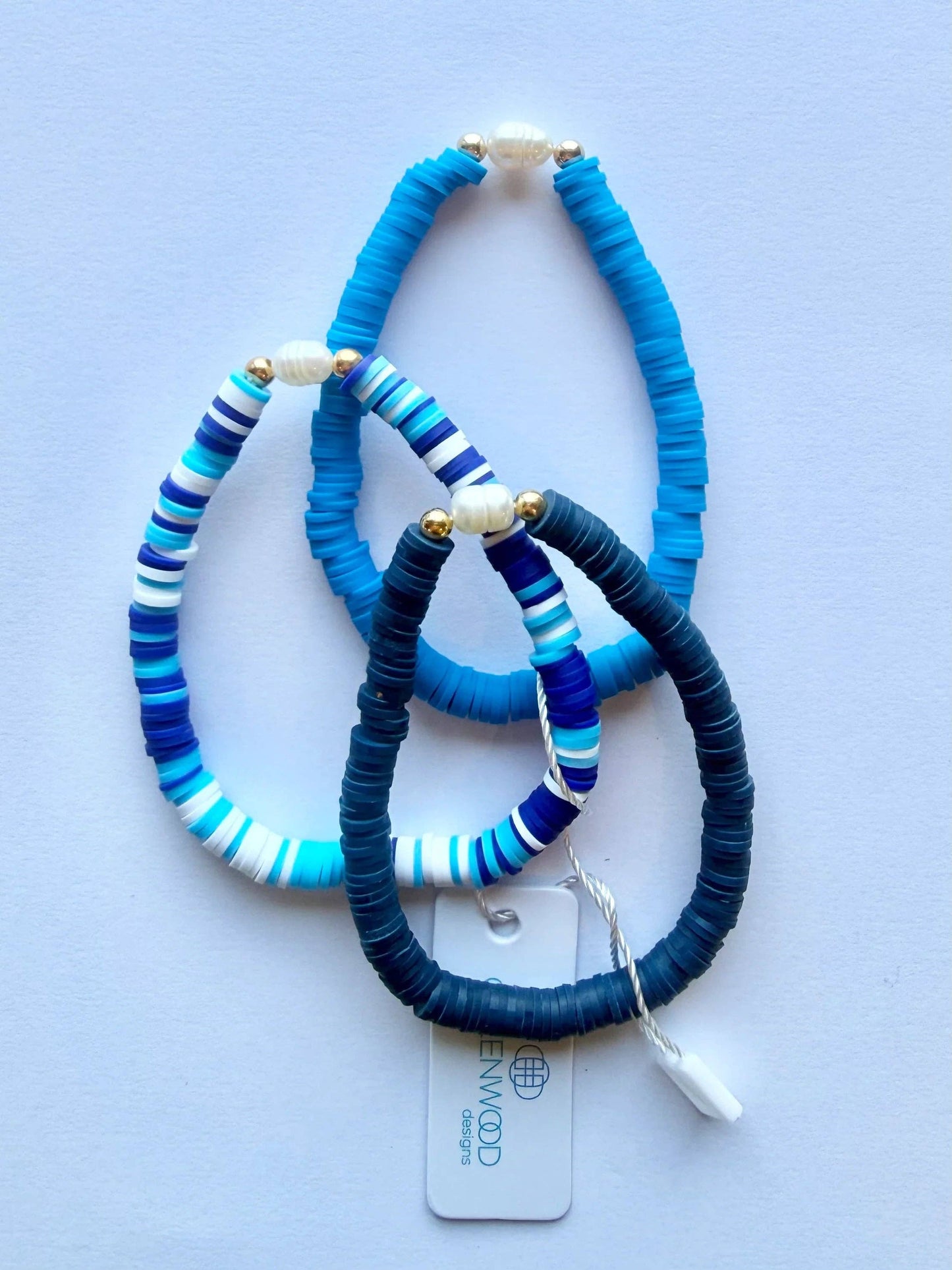 Eva Pearl Pop Heishi Bracelet Bundle