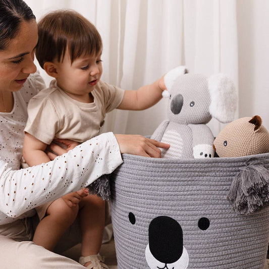 Cotton Rope Animal Hamper - Koala
