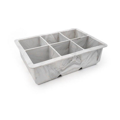 Marble-patterned tray on a white background