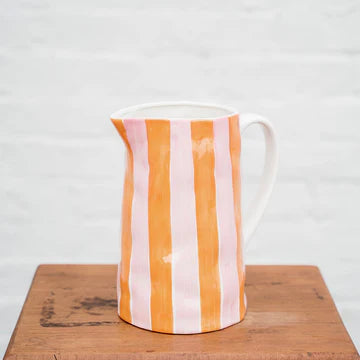 Jug Orange and Pink Striped