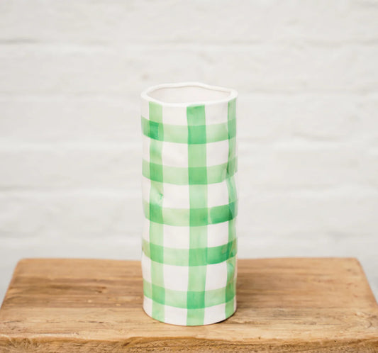 Noss Gingham Vase