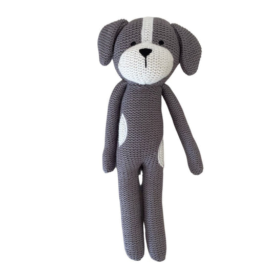 Large knitted grey and white dog ES Kids