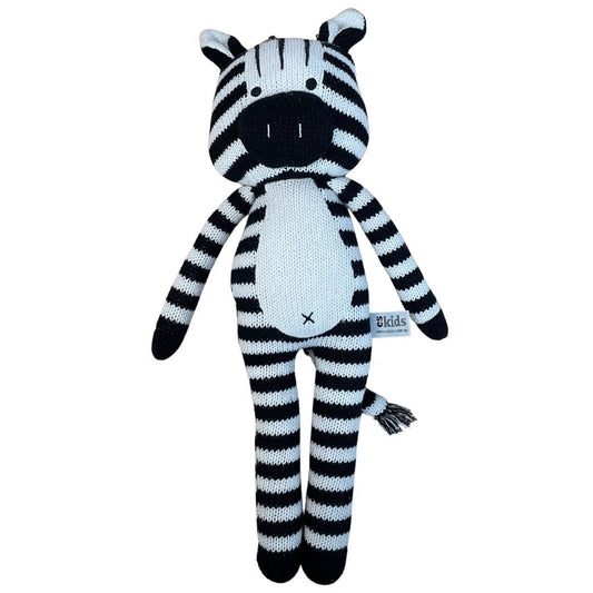 Knitted Zebra Black and White