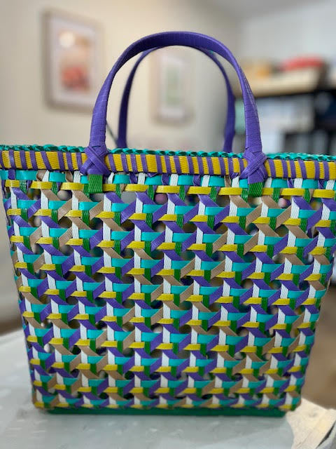 Pali Medium Basket Purple and Green