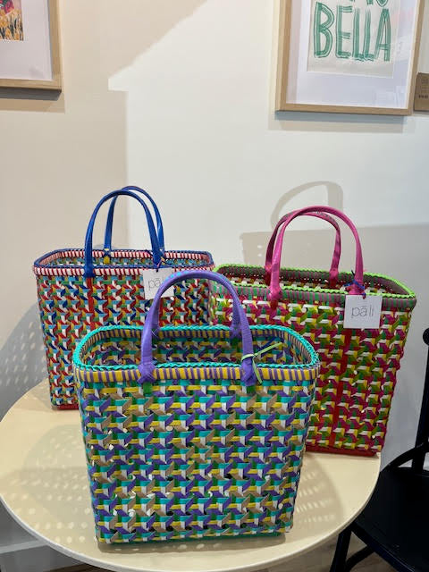 Pali Basket - Kuukuu Large Red and Blue
