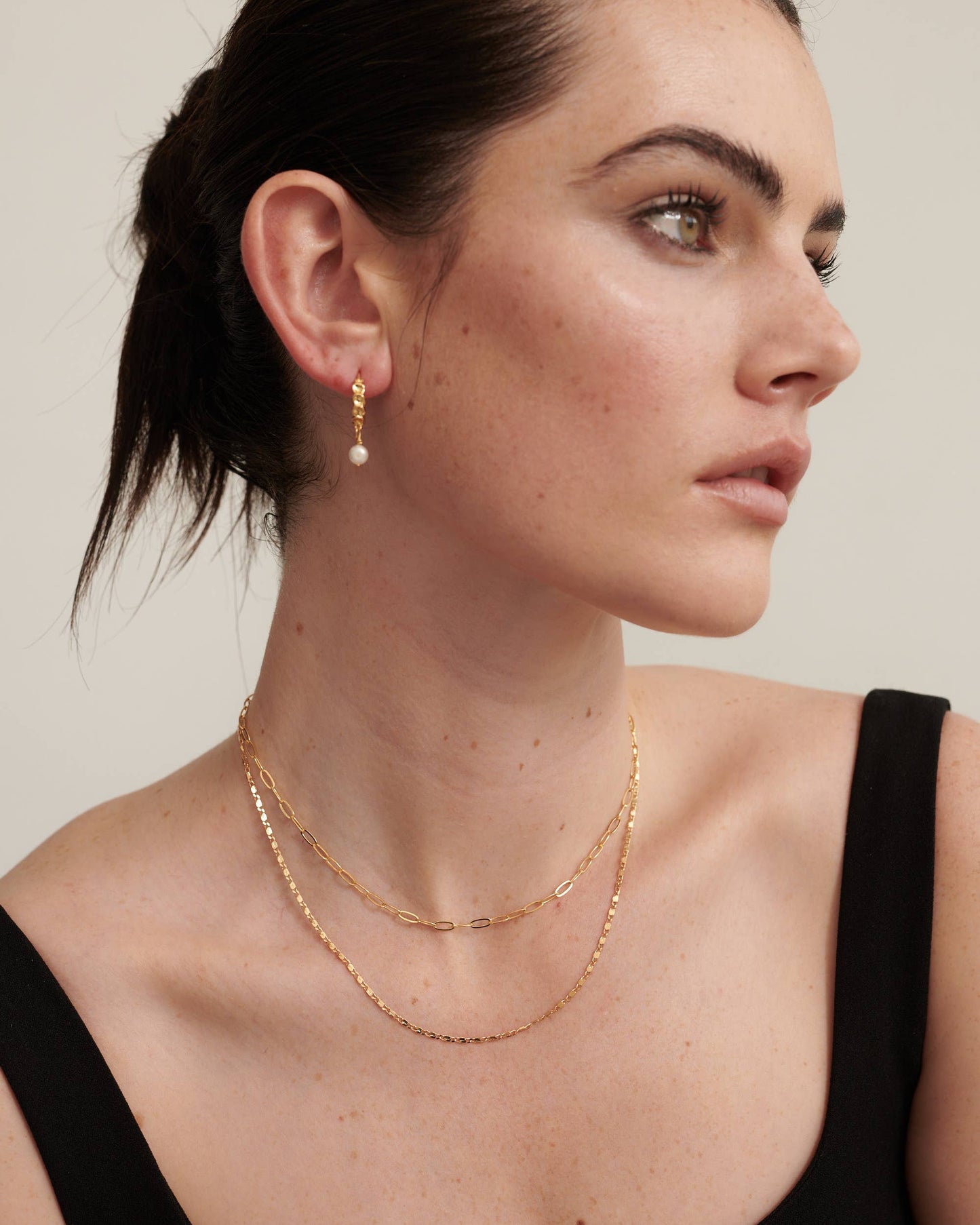 Vintage Pearl Drop 18K Gold Plated Earrings