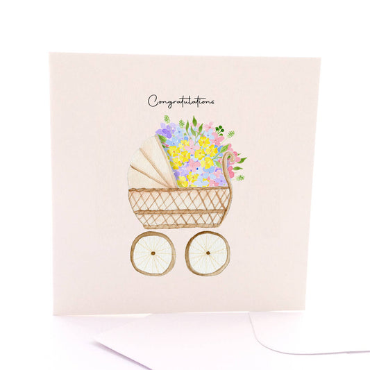 Baby Blooms - Square Greeting Card