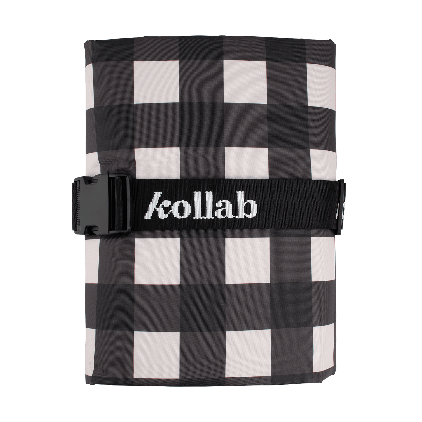 Medium Mat Black Check Picnic Rug