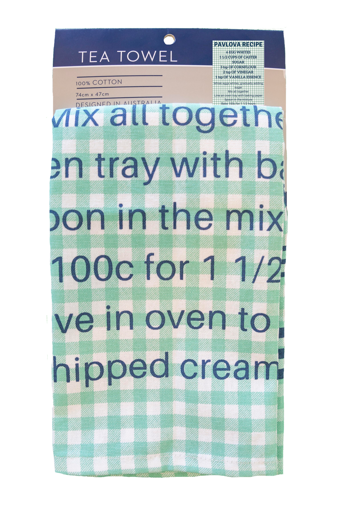 Tea Towel - Pavlova Recipe