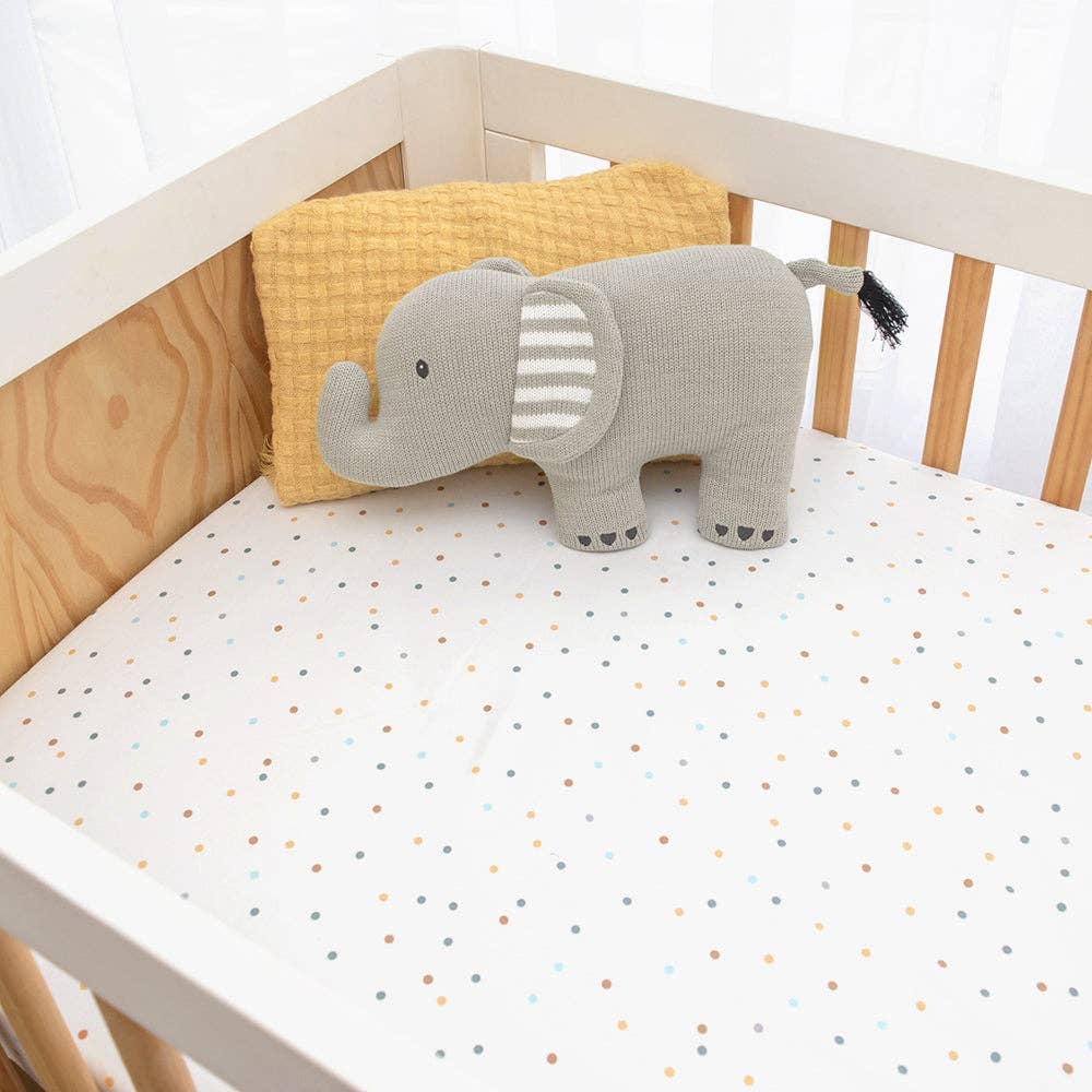 Cotton knit cushion - Elephant
