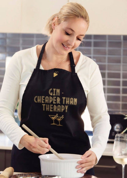 Gin Cheaper than Therapy Apron