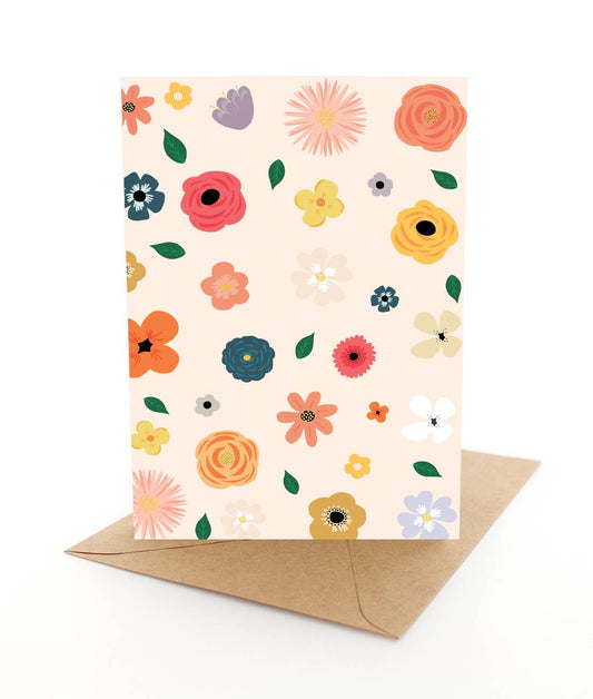 Floral Scatter - Greeting Card