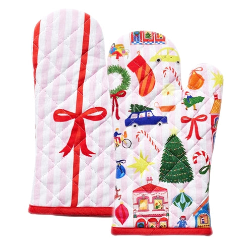 Night Before Oven Mitts