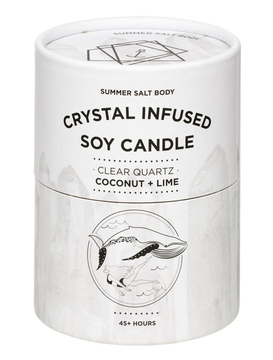 Clear Quartz x Coconut & Lime Candle